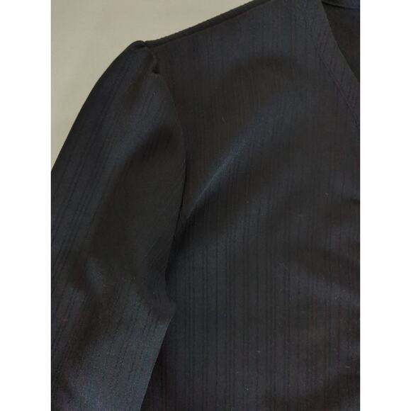 VTG Styletrix Black Open Front Light Weight Blazer Jacket women's size 12 U.S.A. - Picture 4 of 5